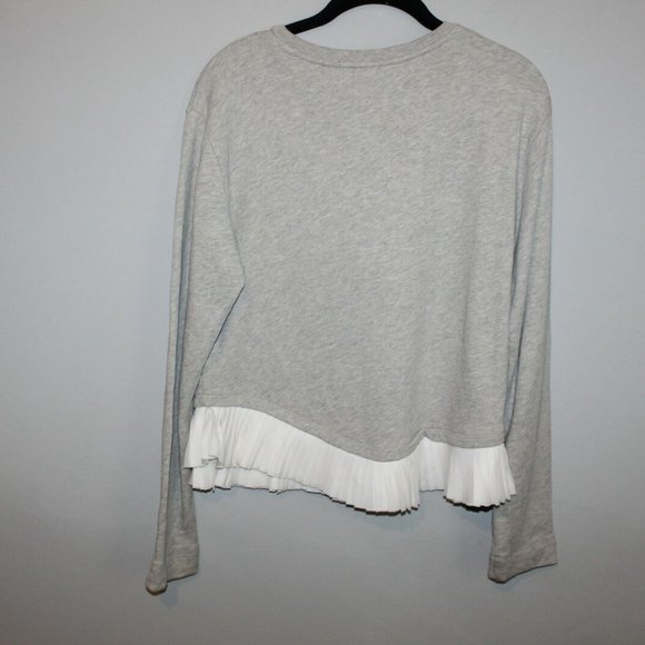 J. Crew Layered Ruffle Hem Sweatshirt Crew HW8925 - Picture 4 of 7